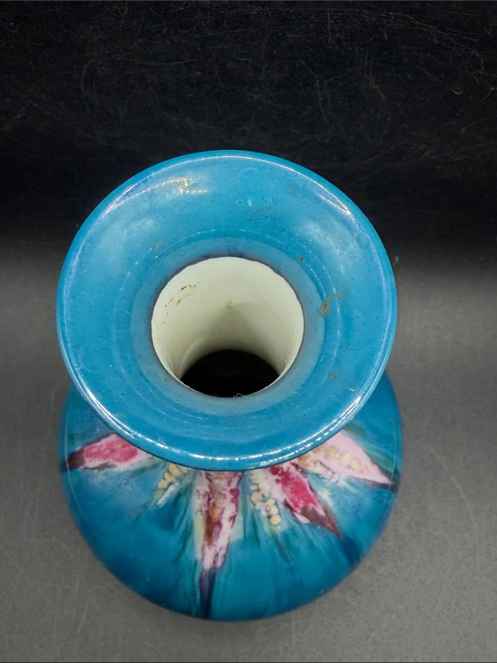 Noritake Vintage Art Decor Flambe Lava Glaze Ceramic Vase Vessel Home Decor